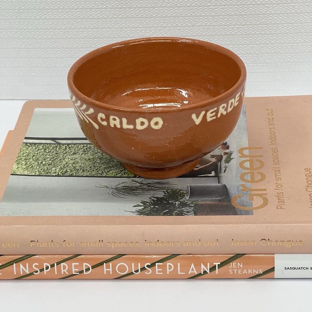 Caldo Verde Green Soup Decorative Bowl Catchall Trinket Jewelry Dish Terracotta